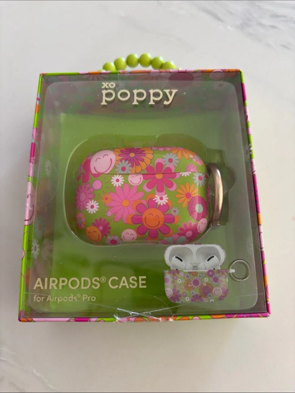 NEW in Box Poppy Floral AirPods Pro Case — Pink & Green